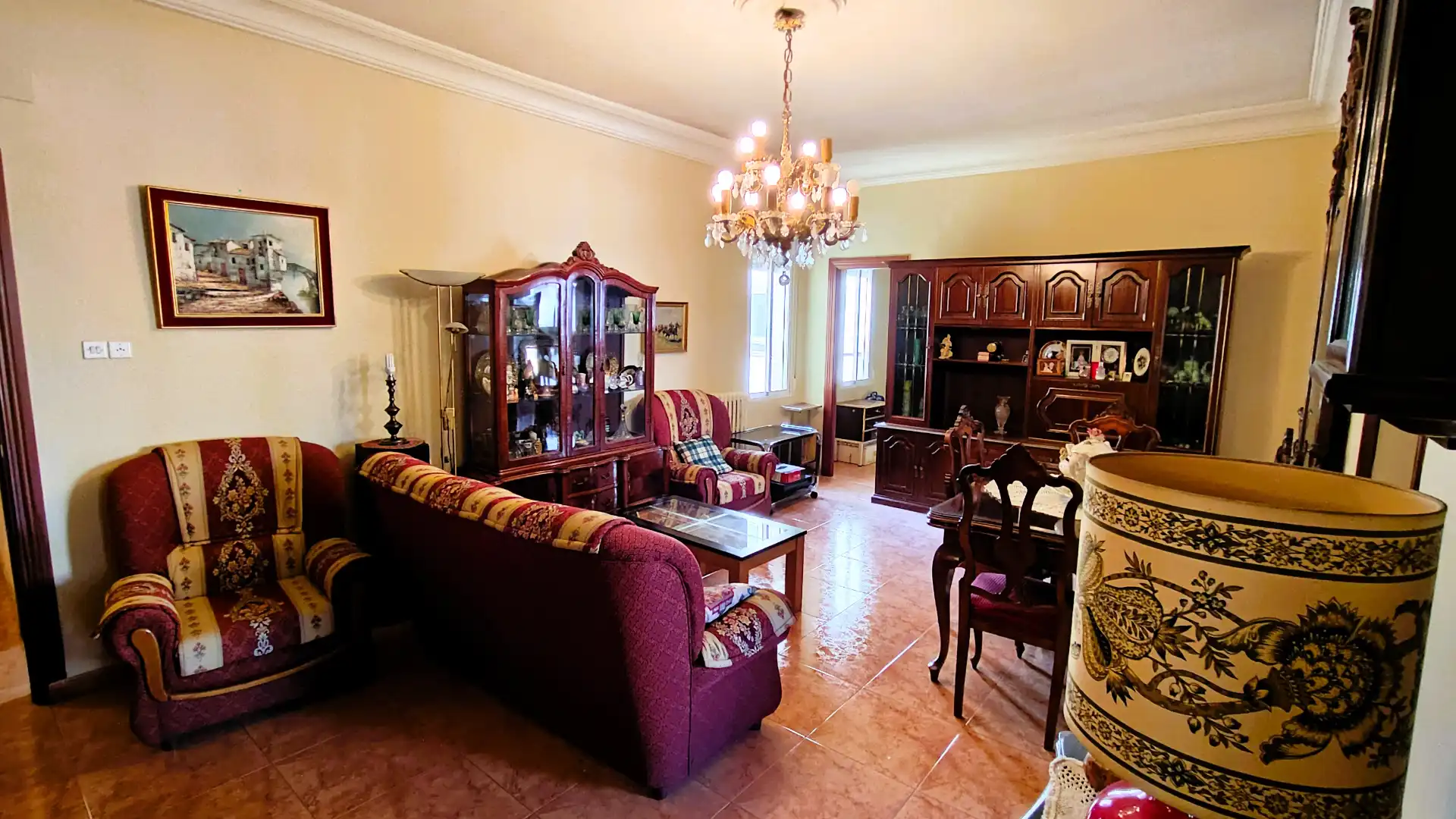 Living room of Flat for sale in Madrid  with Heating, Furnished and Balcony