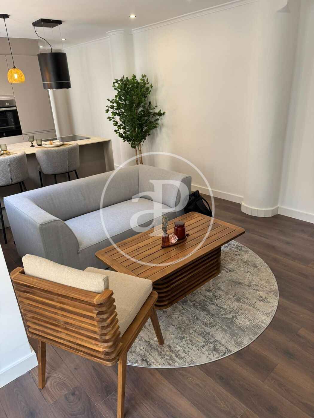 Living room of Flat to rent in  Valencia Capital  with Air Conditioner, Heating and Terrace