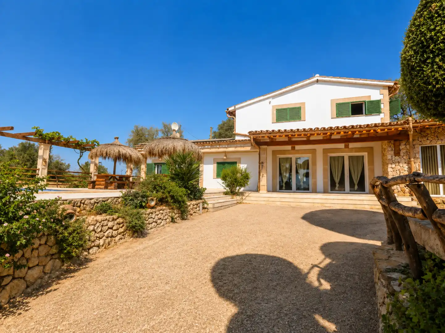 Außenansicht von Haus oder Chalet zur Miete in Porreres mit Klimaanlage, Heizung und Terrasse
