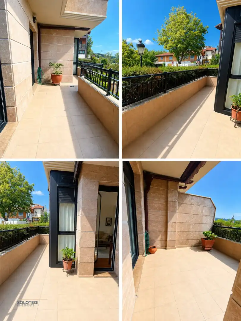 Terrace of Flat for rent in Usurbil  with Heating, Terrace and Furnished