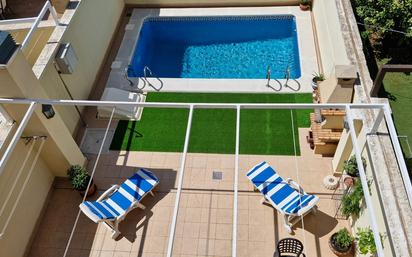 Piscina de Casa adosada en venda en  Albacete Capital amb Aire condicionat, Terrassa i Piscina