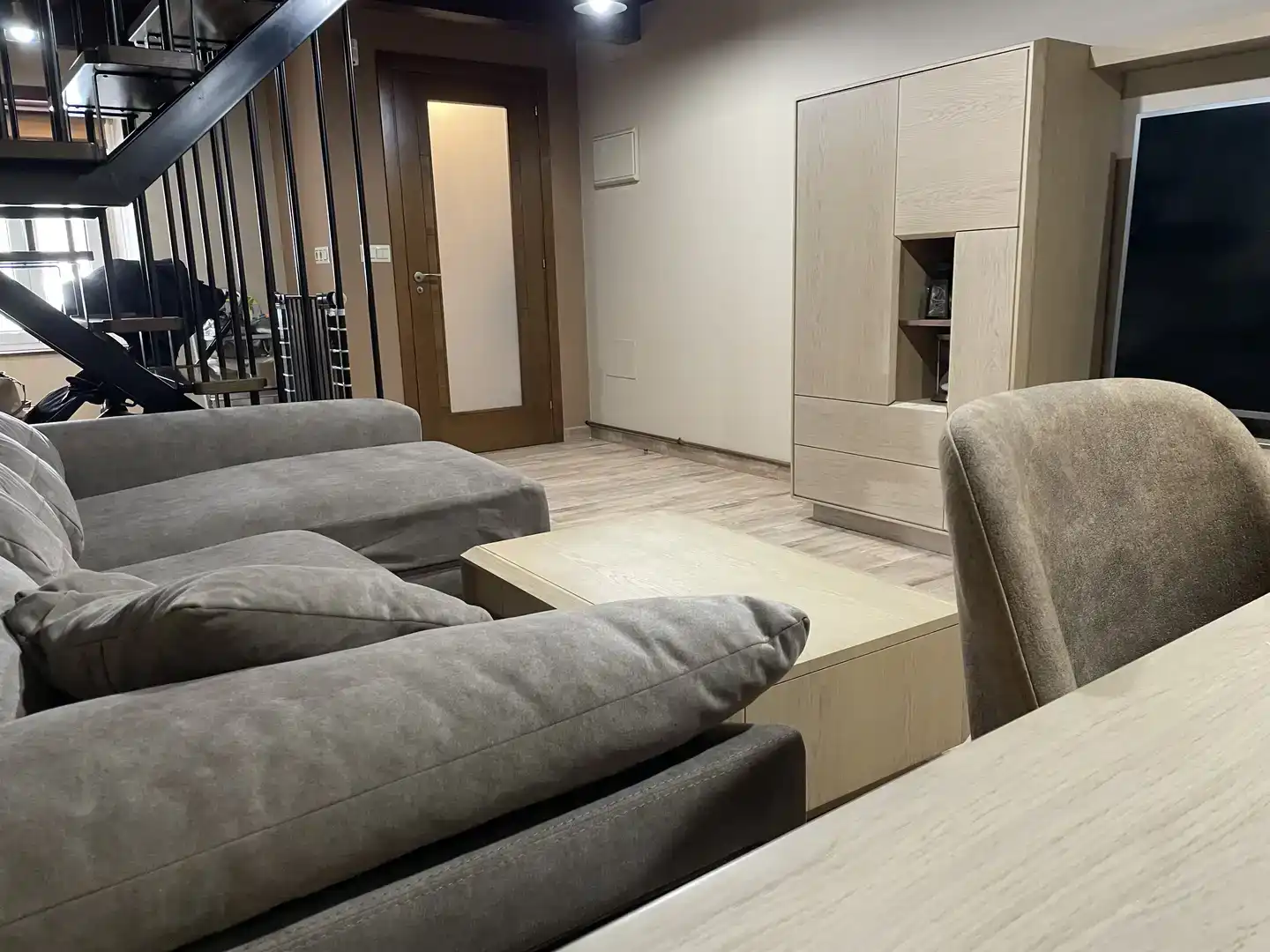 Sala d'estar de Casa adosada en venda en Mugardos