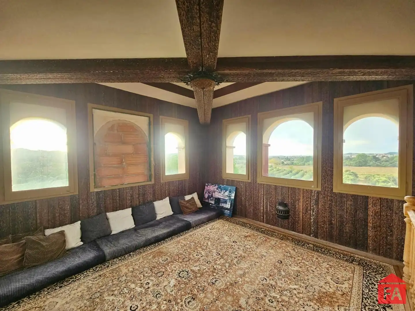Sala de estar de Finca rústica en venta en Santa Oliva con Trastero y Piscina
