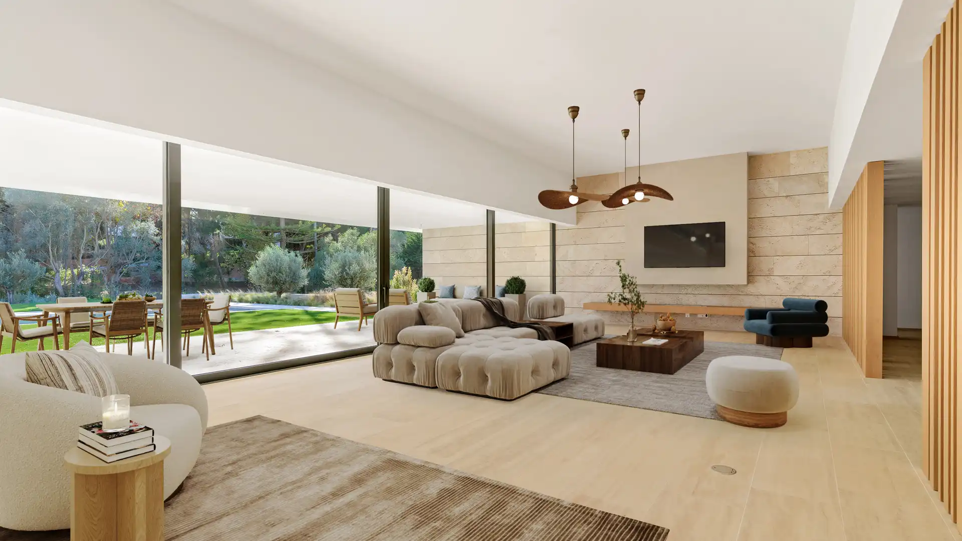 Sala de estar de Casa o chalet en venta en Sotogrande con Aire acondicionado, Calefacción y Jardín privado