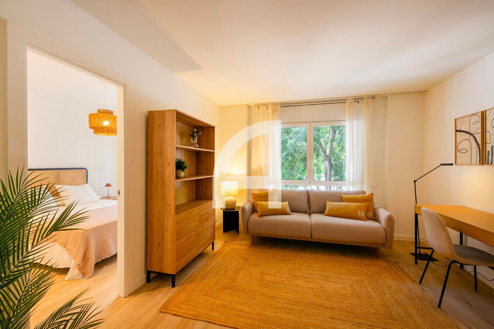 Bedroom of Flat to rent in  Barcelona Capital  with Air Conditioner, Heating and Parquet flooring
