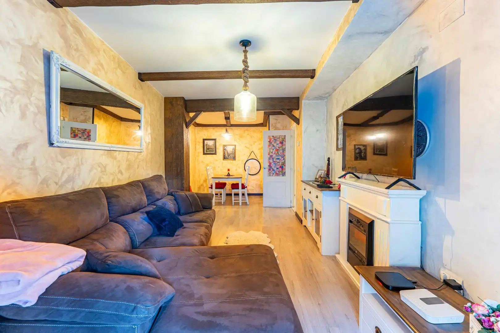 Living room of Flat for sale in Humanes de Madrid  with Air Conditioner, Heating and Terrace