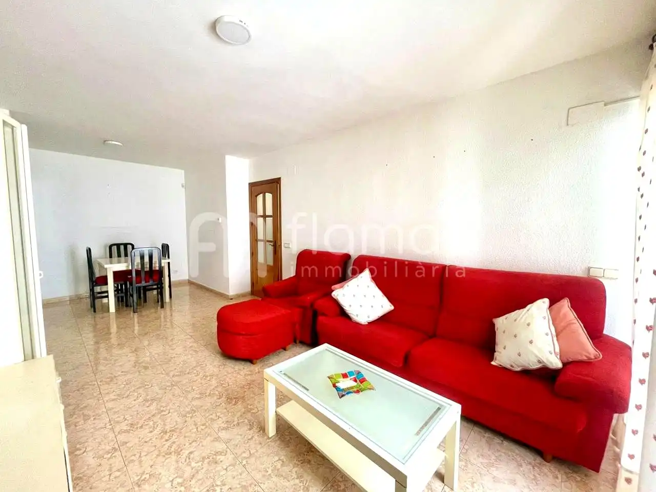 Sala de estar de Piso en venta en Blanes con Calefacción, Amueblado y Balcón