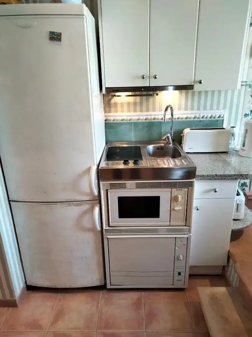 Kitchen of Flat for rent in Pollença  with Air Conditioner, Private garden and Furnished