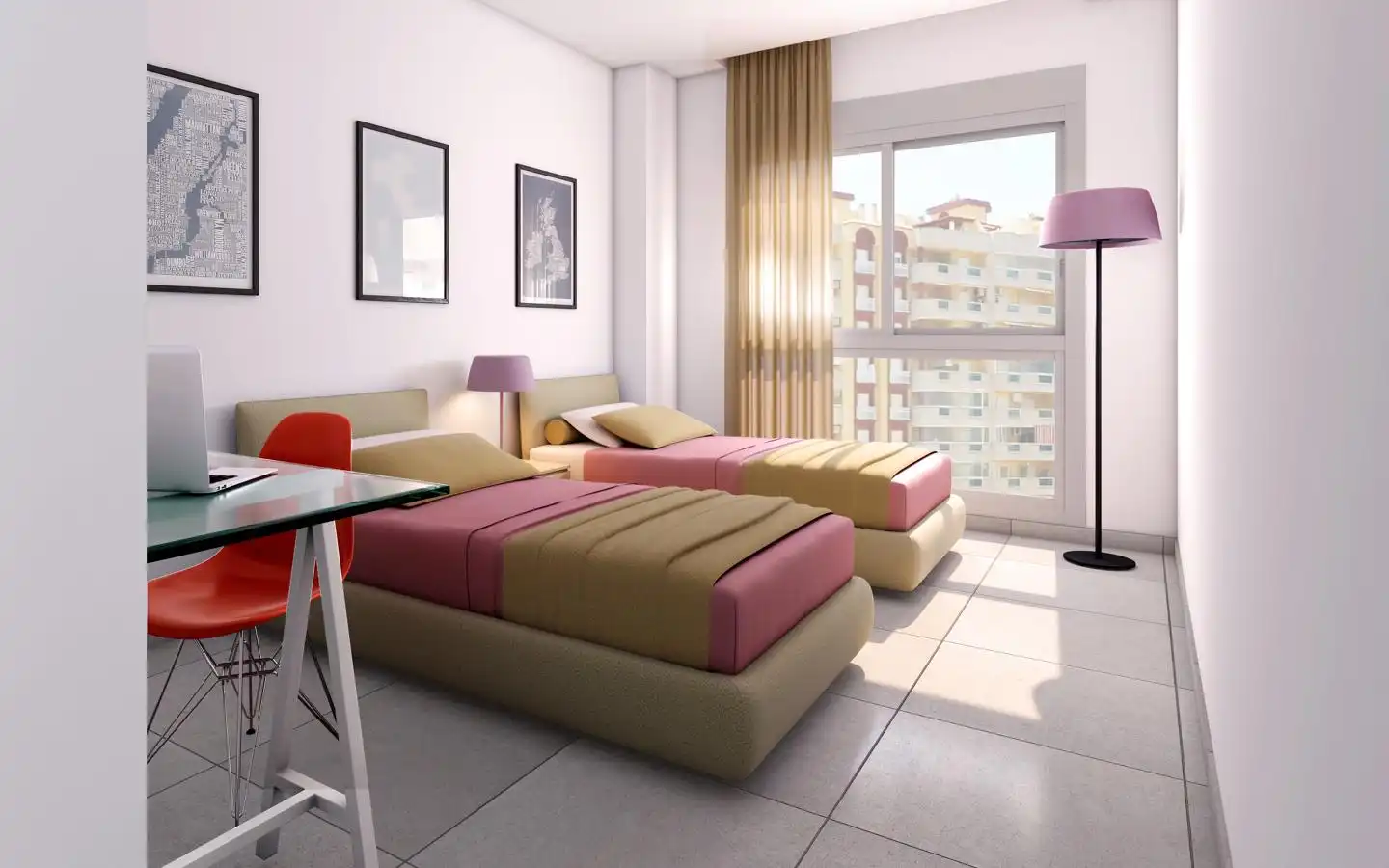 Habitación de Apartamento en venta en La Manga del Mar Menor con Jardín privado, Terraza y Piscina