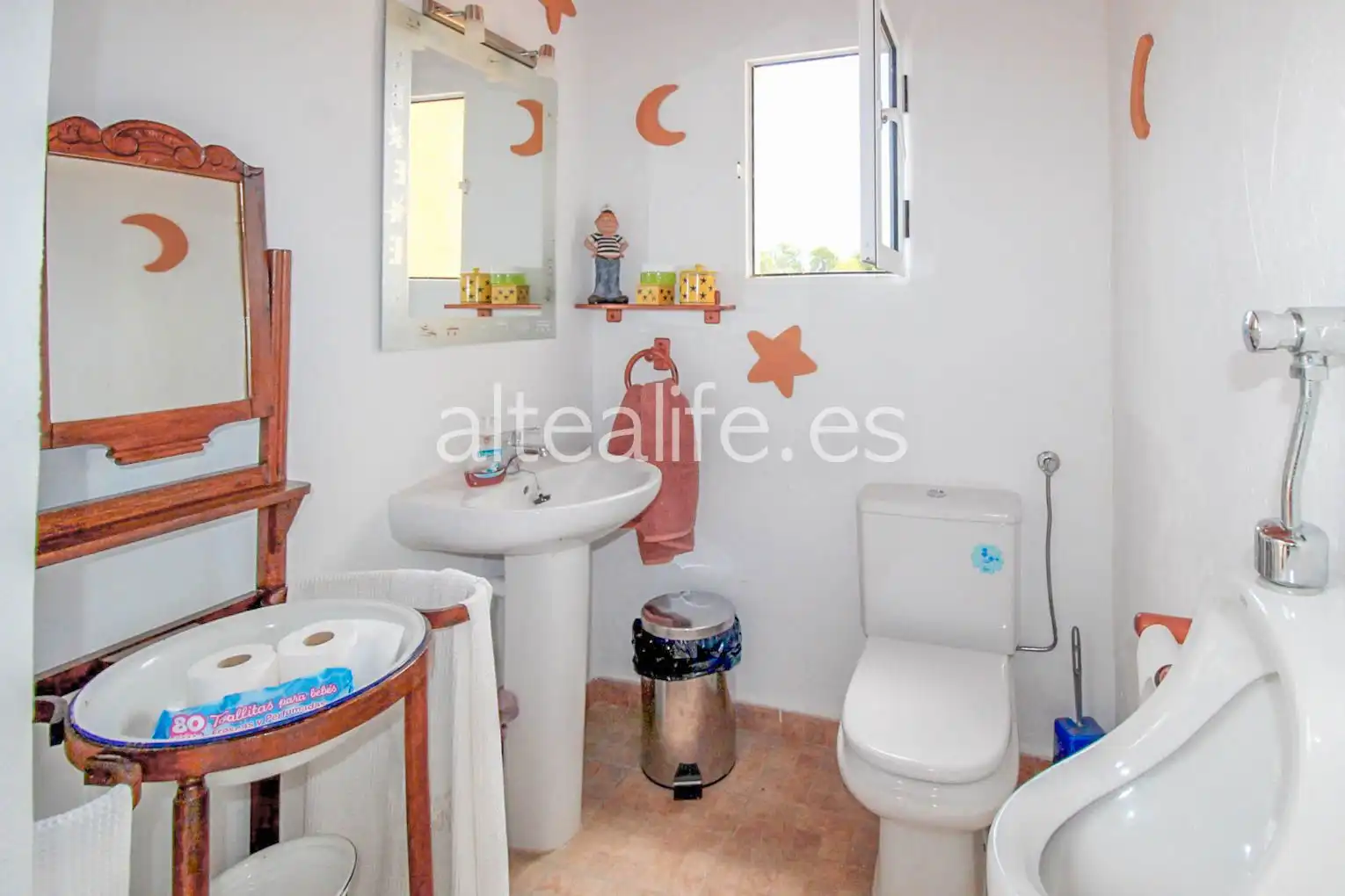 Badezimmer von Haus oder Chalet zum Verkauf in Altea mit Klimaanlage, Privatgarten und Terrasse