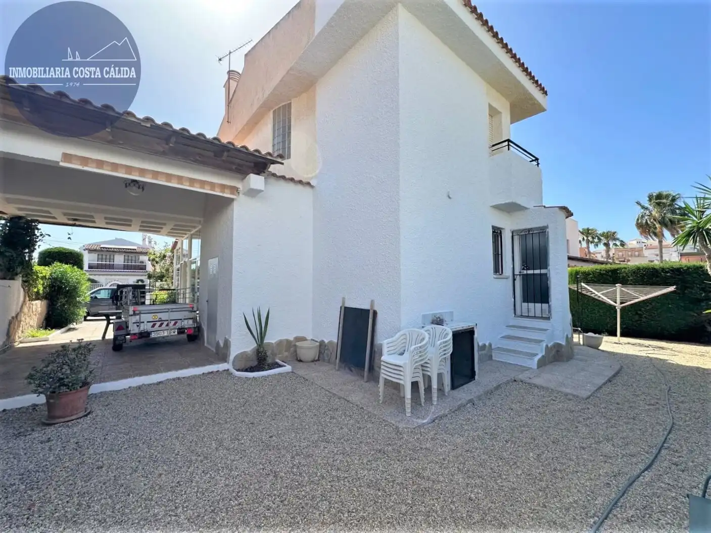Vista exterior de Casa o xalet en venda en Águilas amb Jardí privat, Terrassa i Traster