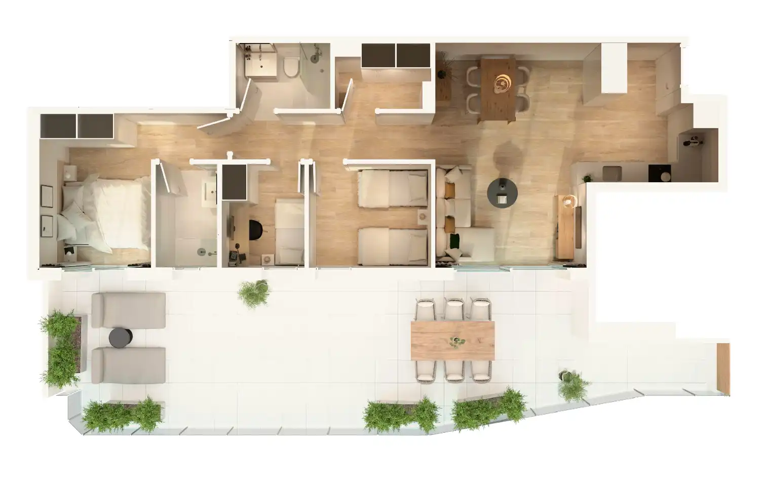 New build Penthouse with terrace for sale in Carrer Granada 21