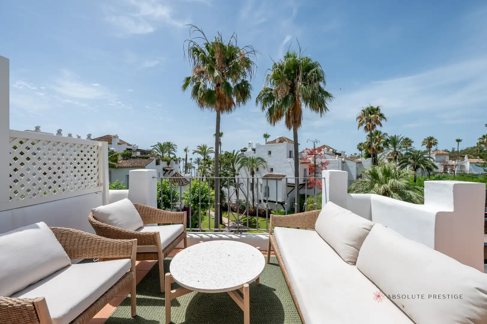Terrace of Attic for rent in Estepona  with Air Conditioner, Terrace and Swimming Pool
