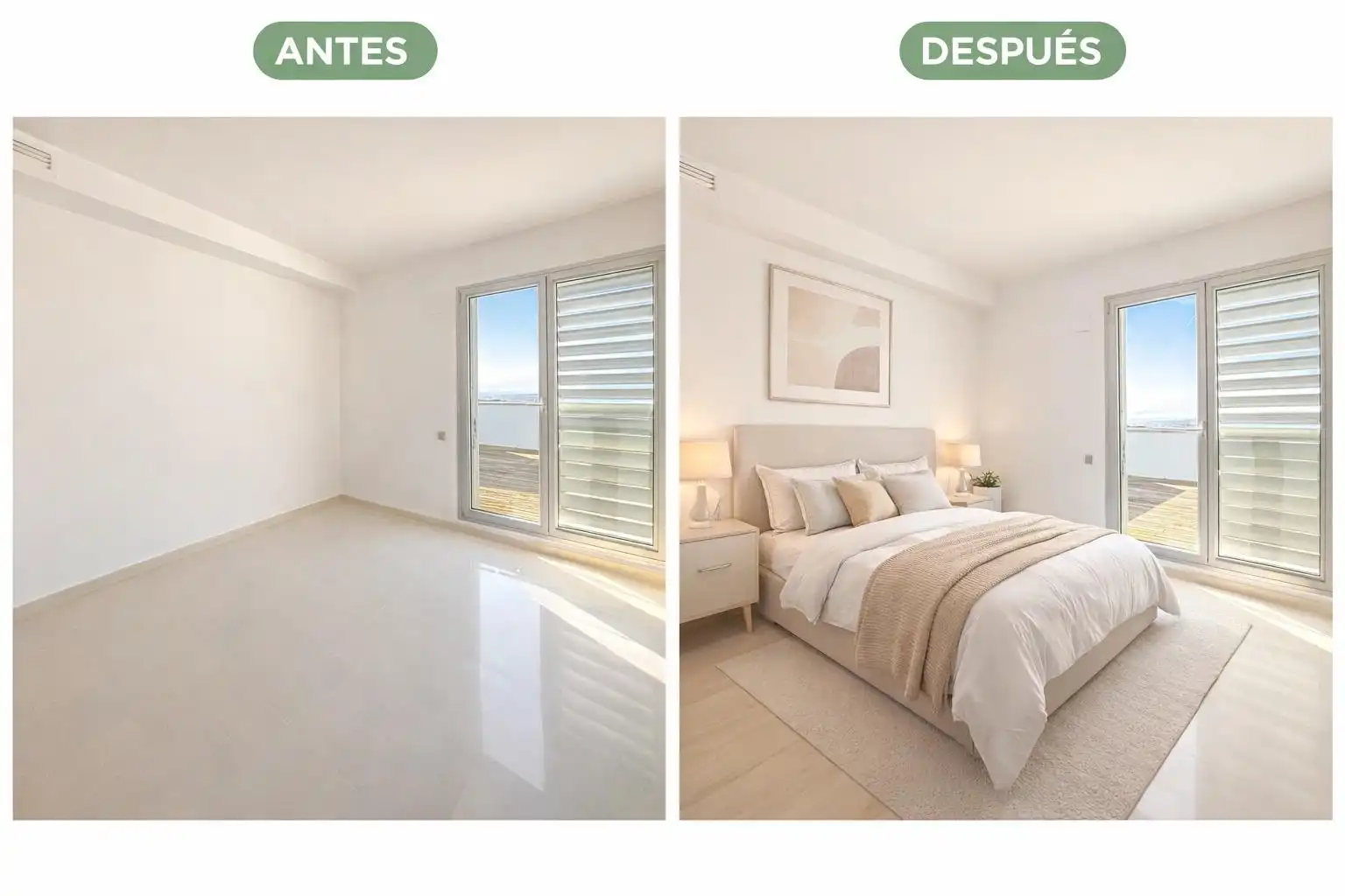 Schlafzimmer von Wohnung zum Verkauf in Sant Pere de Ribes mit Klimaanlage, Heizung und Terrasse