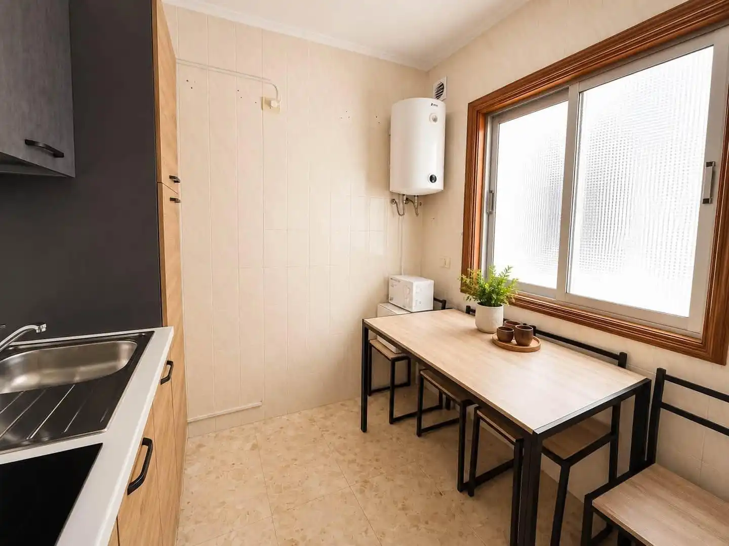 Cocina de Apartamento de alquiler en Santiago del Teide con Terraza y Amueblado