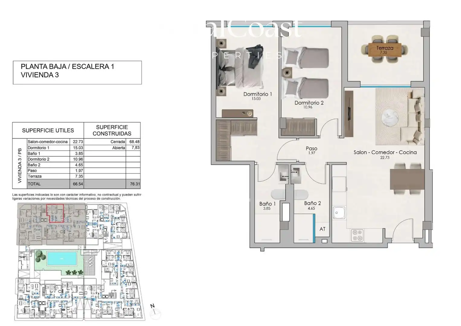 Piso con piscina en venta en Santa Pola ciudad, imagen 8
