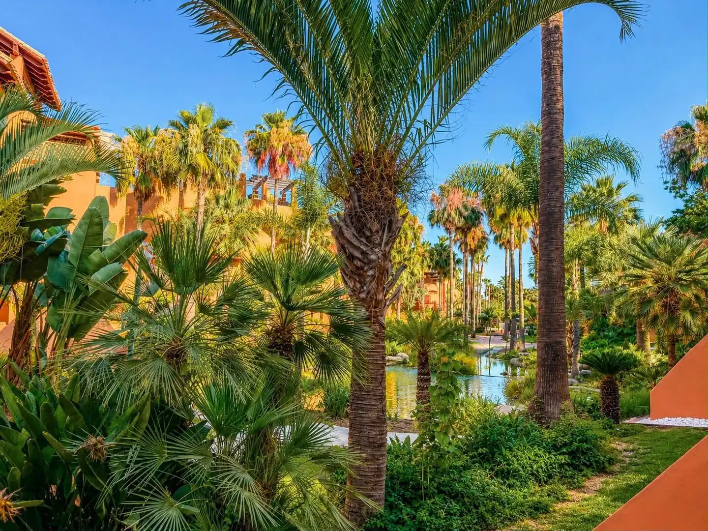 Garden of Ground floor for rent in Marbella  with Air Conditioner, Terrace and Swimming Pool