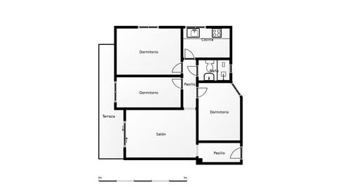 Foto 5 de Apartamento de alquiler en Reyes Católicos, Madrid