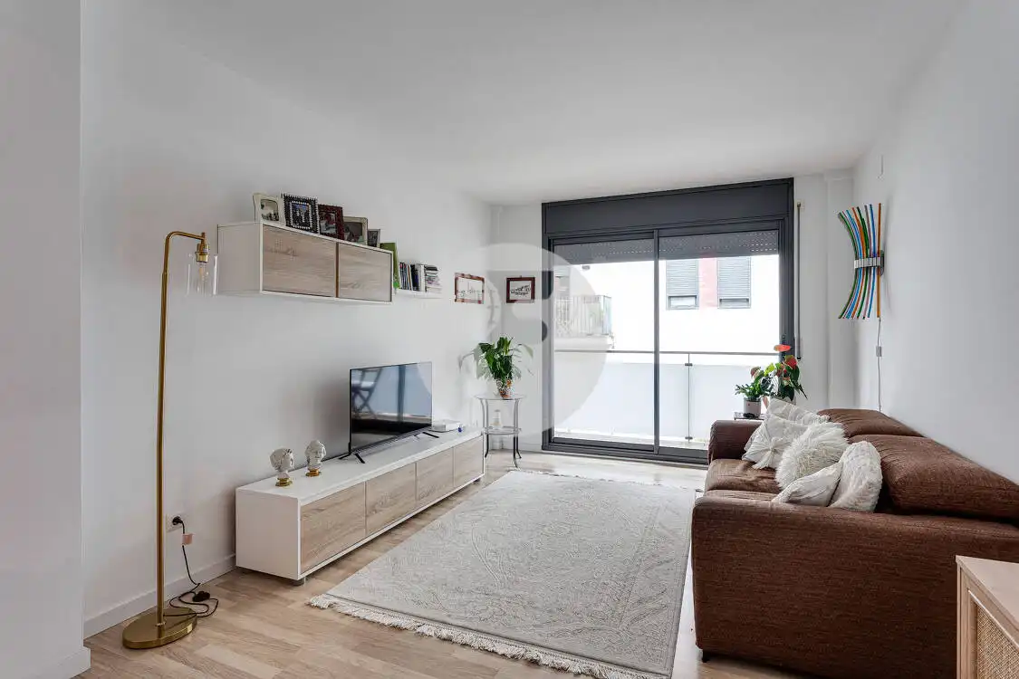 Sala d'estar de Pis en venda en  Barcelona Capital amb Aire condicionat, Calefacció i Terrassa
