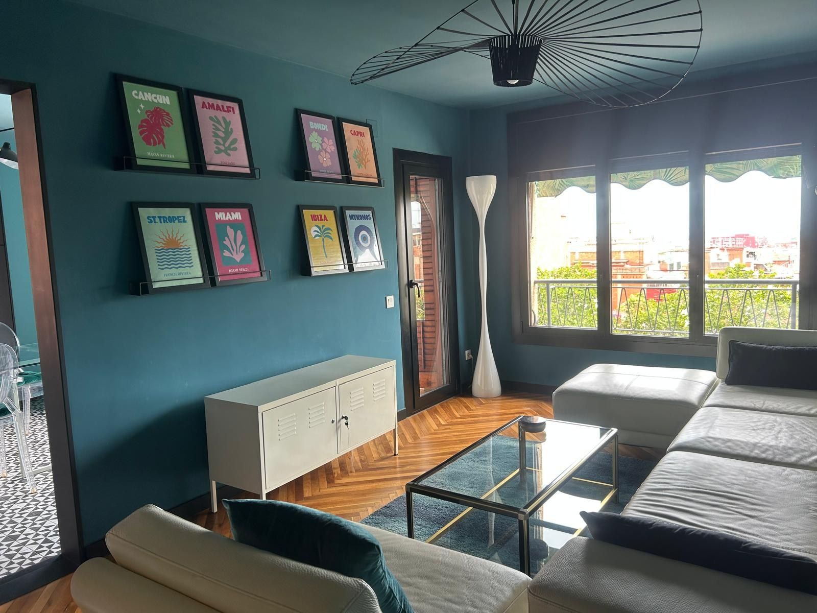 Living room of Flat to rent in  Barcelona Capital  with Air Conditioner, Heating and Furnished