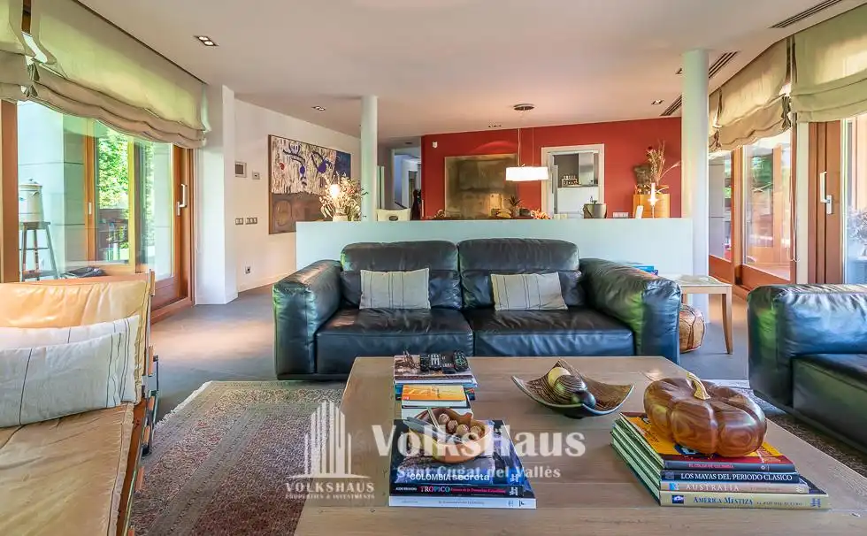 Wohnzimmer von Haus oder Chalet zum Verkauf in Sant Cugat del Vallès mit Klimaanlage, Heizung und Privatgarten