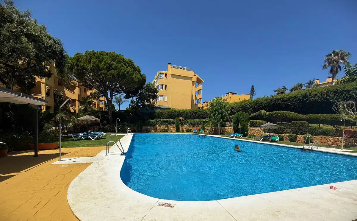 Jardín de Apartamento en venta en Mijas con Piscina y Piscina comunitaria