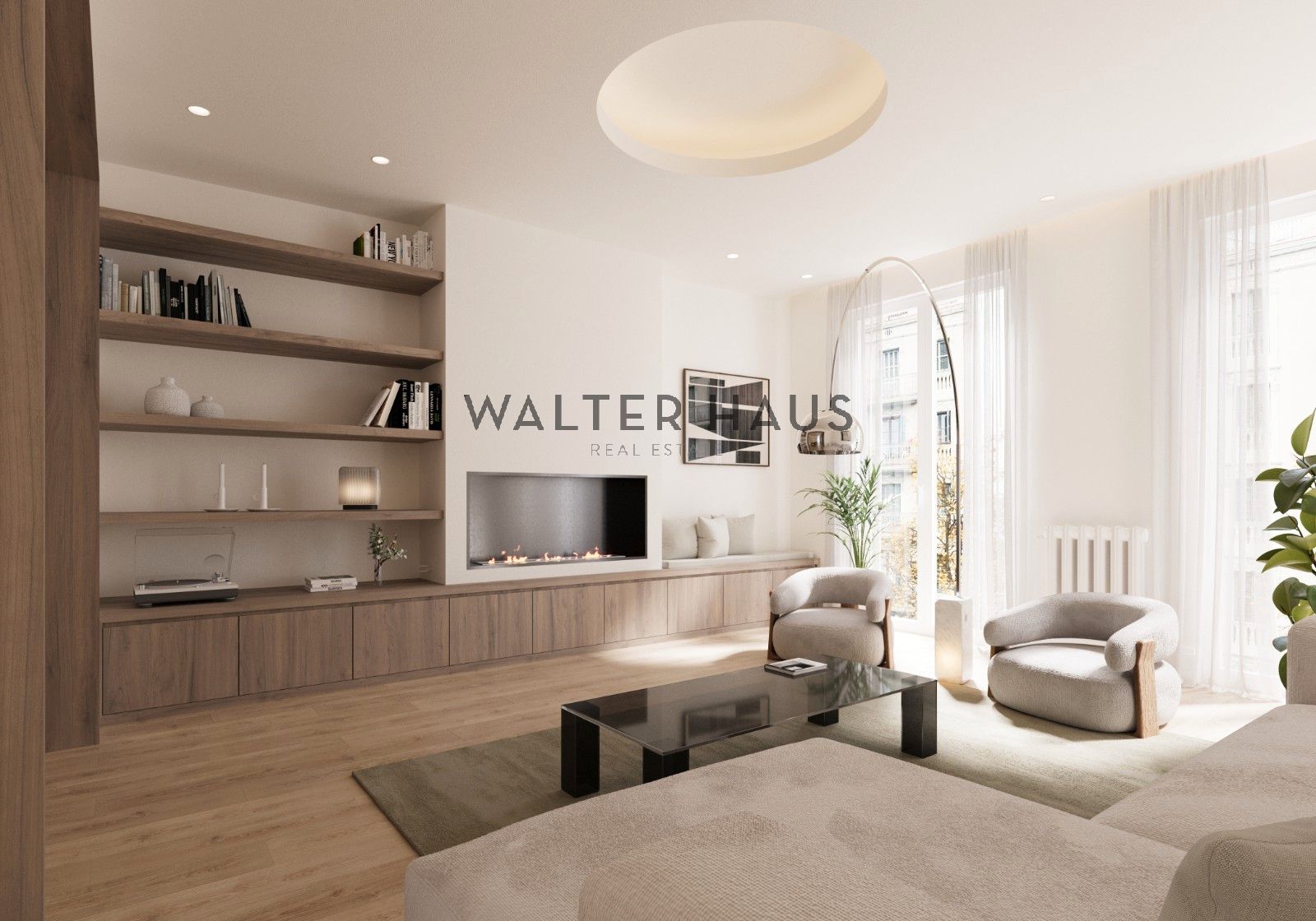 Living room of Flat for sale in  Madrid Capital  with Air Conditioner, Heating and Oven