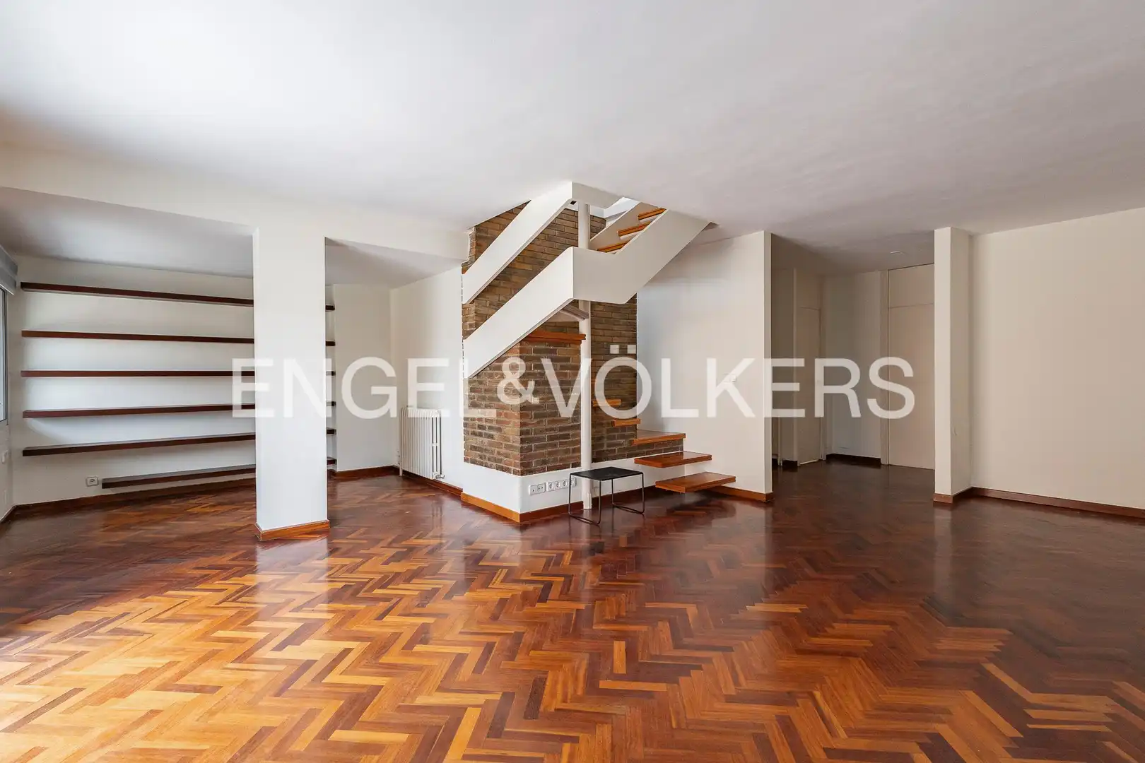 Sala de estar de Ático de alquiler en Barcelona con Aire acondicionado, Calefacción y Parquet