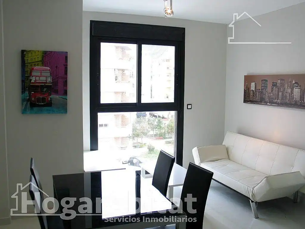 Sala de estar de Piso en venta en Dénia con Terraza