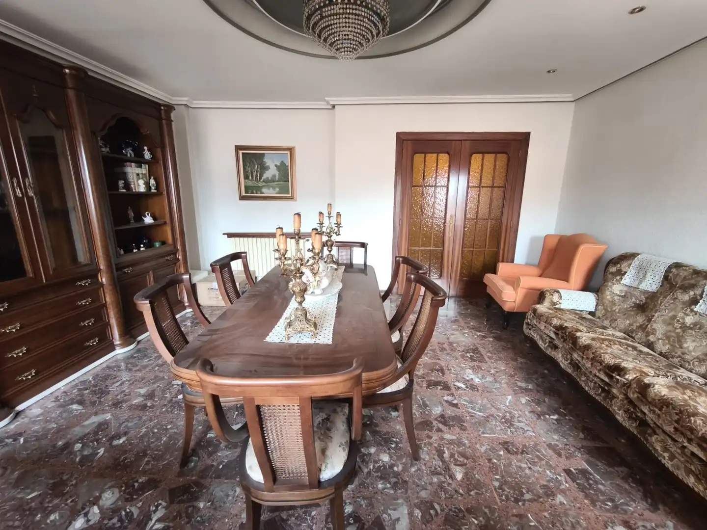 Dining room of Flat for sale in Alfaro  with Terrace, Furnished and Balcony