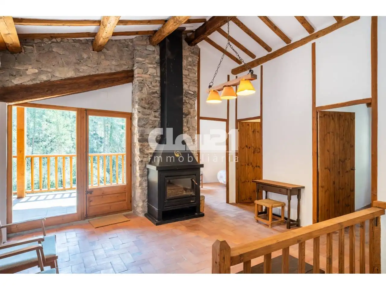 Sala de estar de Casa o chalet en venta en Borredà con Jardín privado