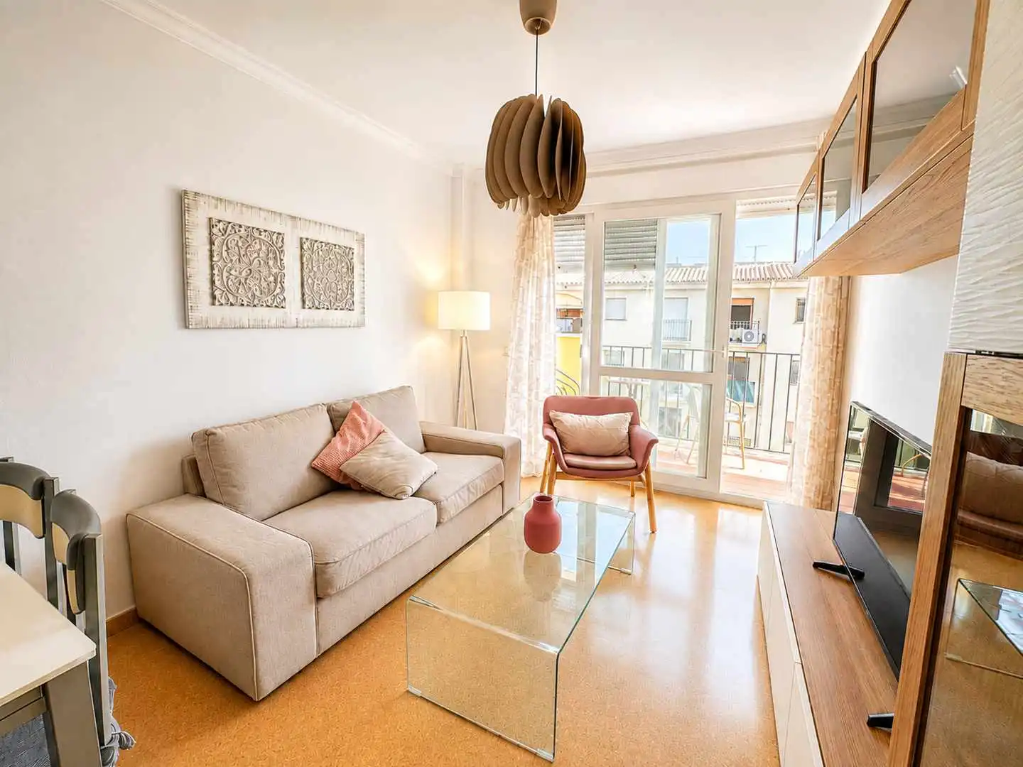 Wohnzimmer von Wohnungen zur Miete in Manilva mit Terrasse, Möbliert und Gemeinschaftspool