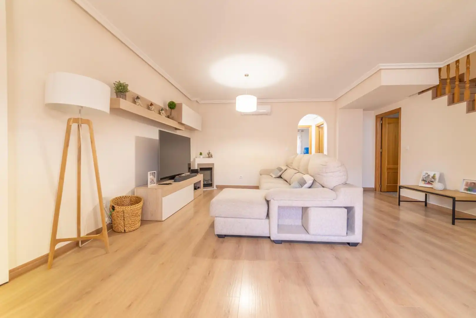 Sala de estar de Casa adosada en venta en San Javier con Aire acondicionado, Terraza y Trastero