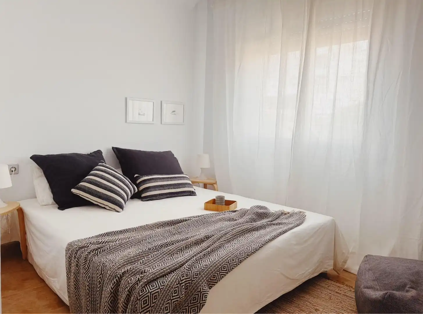 Schlafzimmer von Dachboden zum Verkauf in Canet de Mar mit Klimaanlage, Heizung und Terrasse