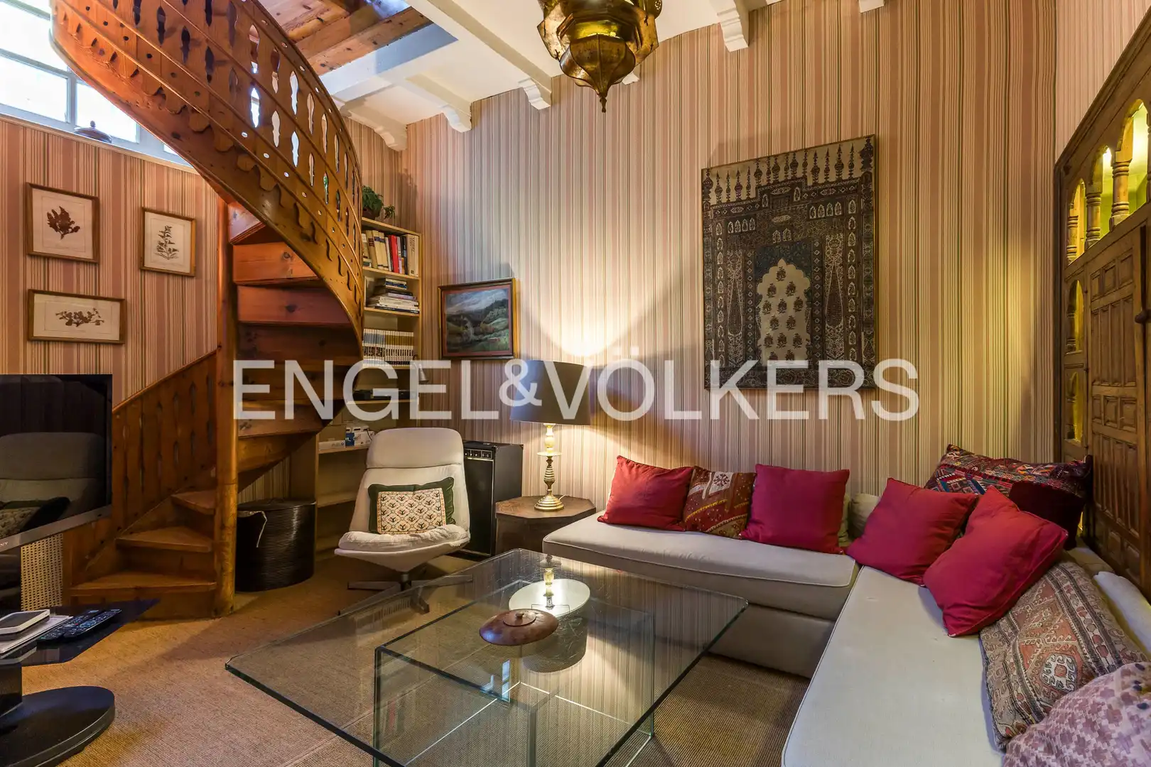 Sala d'estar de Casa o xalet en venda en Chamartín