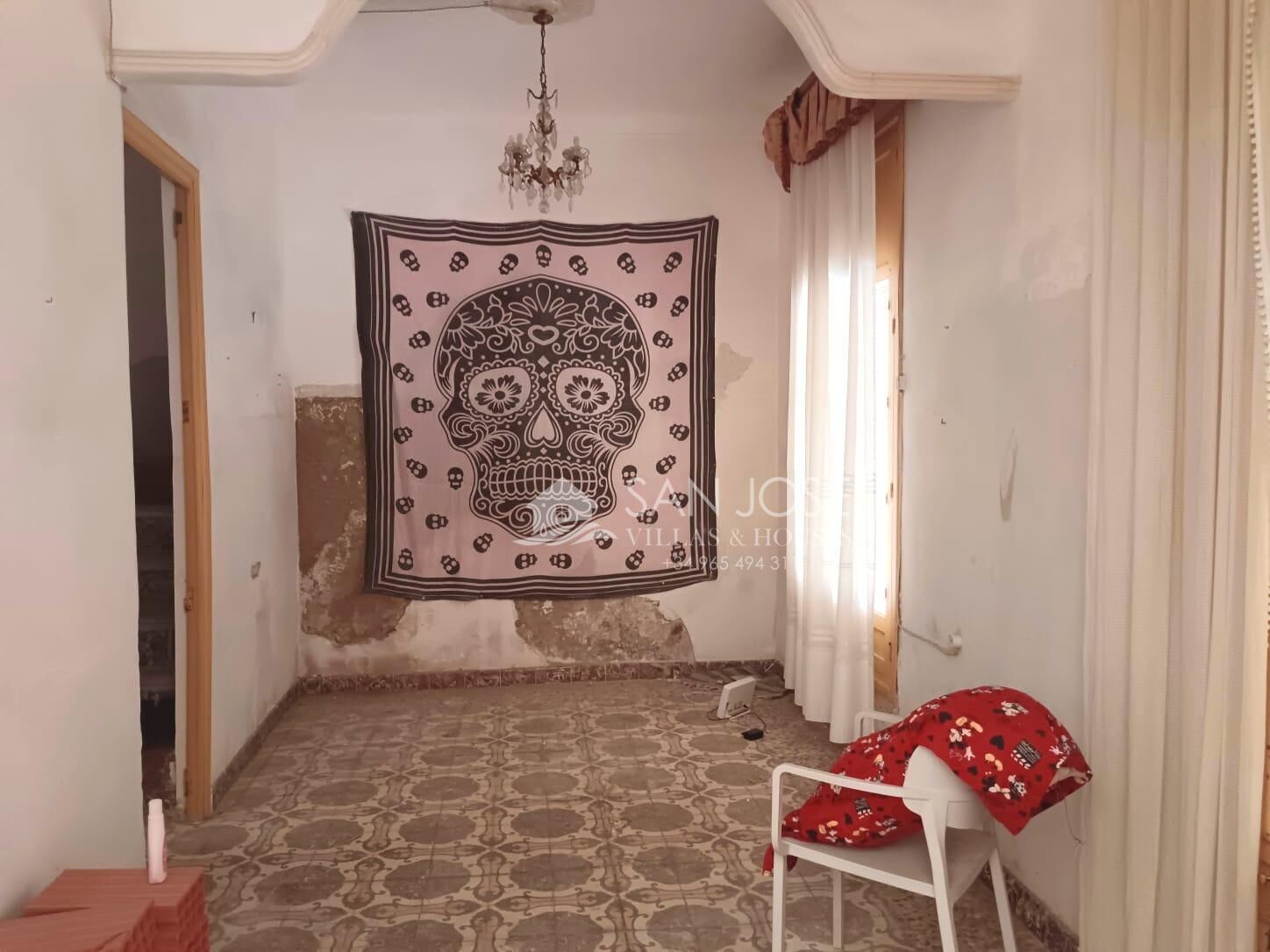Sala de estar de Casa o chalet en venta en Aspe con Terraza y Balcón