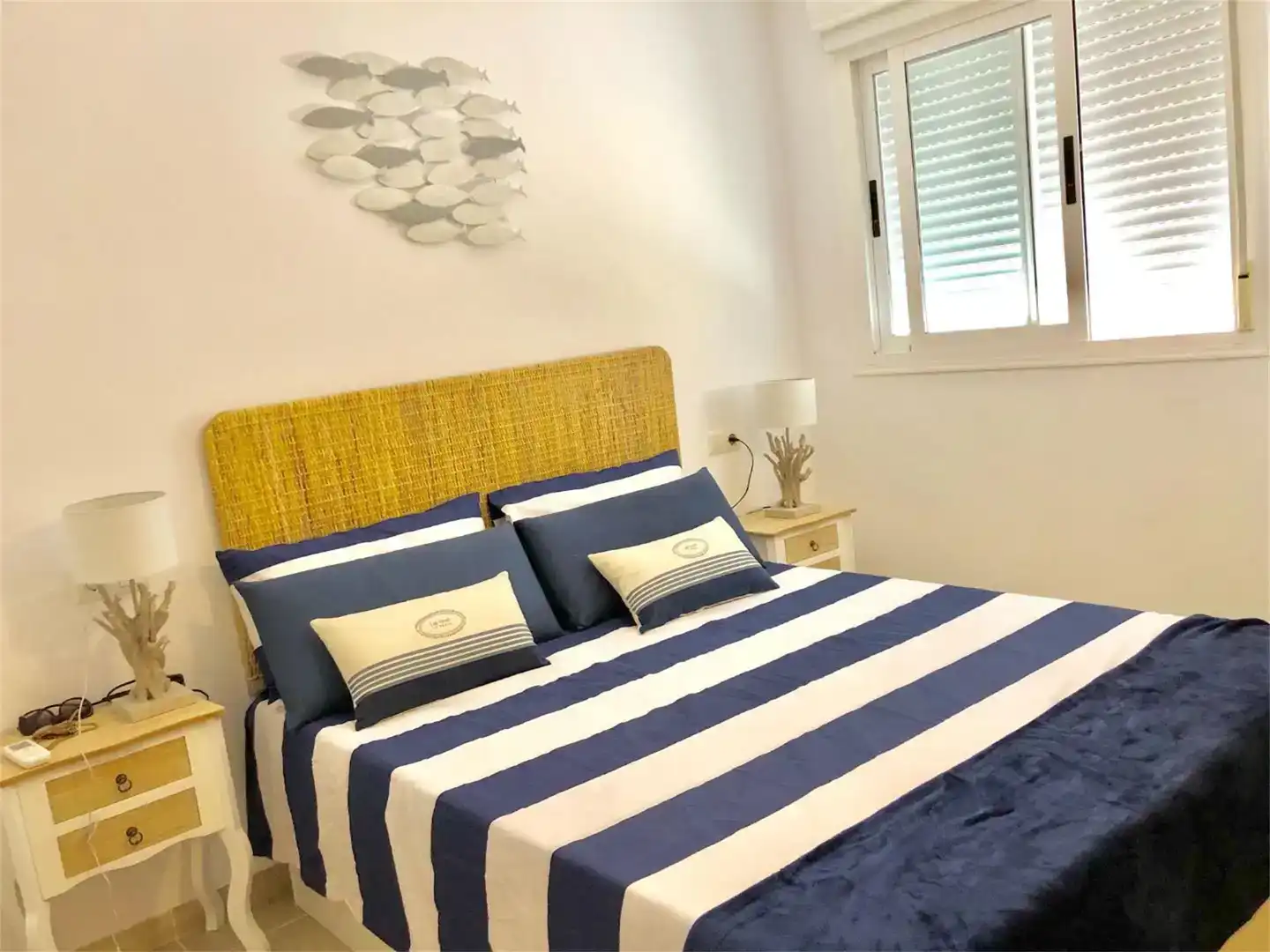 Schlafzimmer von Dachboden zur Miete in Oropesa del Mar / Orpesa mit Klimaanlage und Schwimmbad