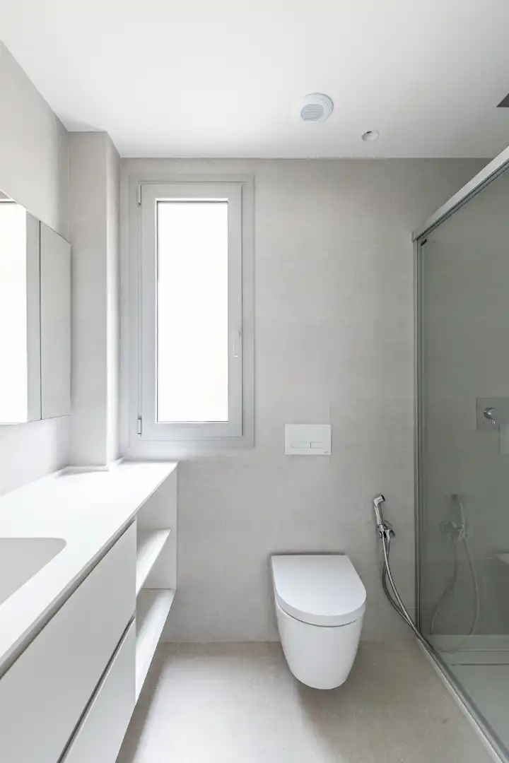 Badezimmer von Haus oder Chalet zum Verkauf in Sitges mit Klimaanlage, Heizung und Privatgarten