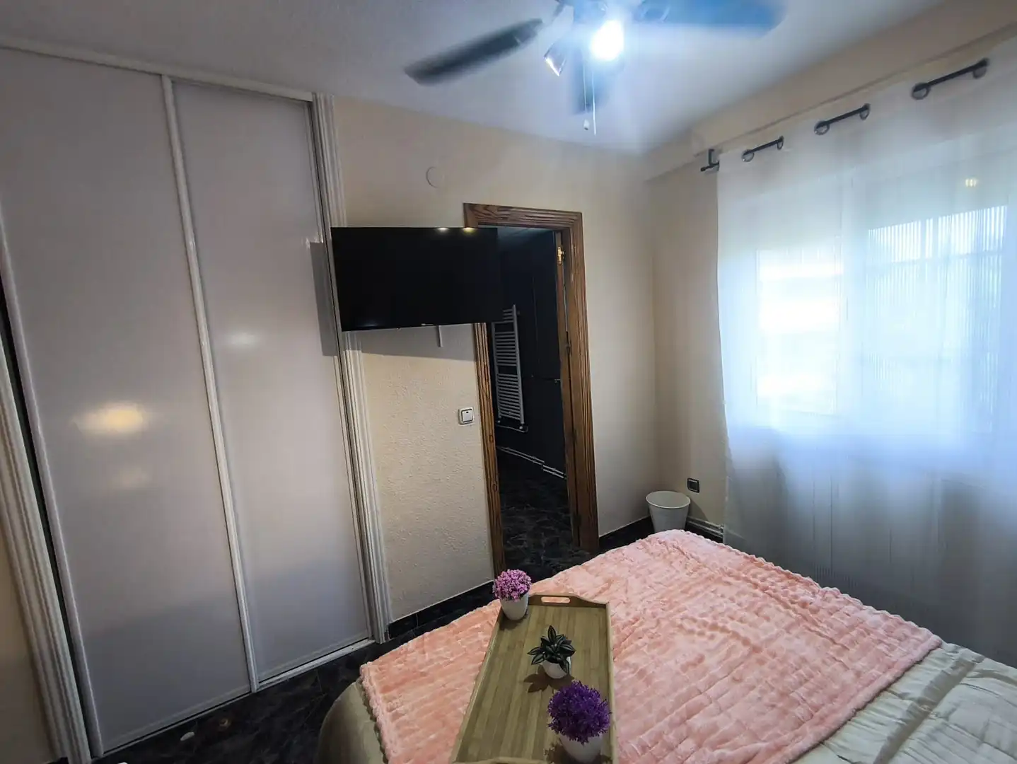 Bedroom of Flat for share in Collado Villalba  with Heating, Terrace and Furnished