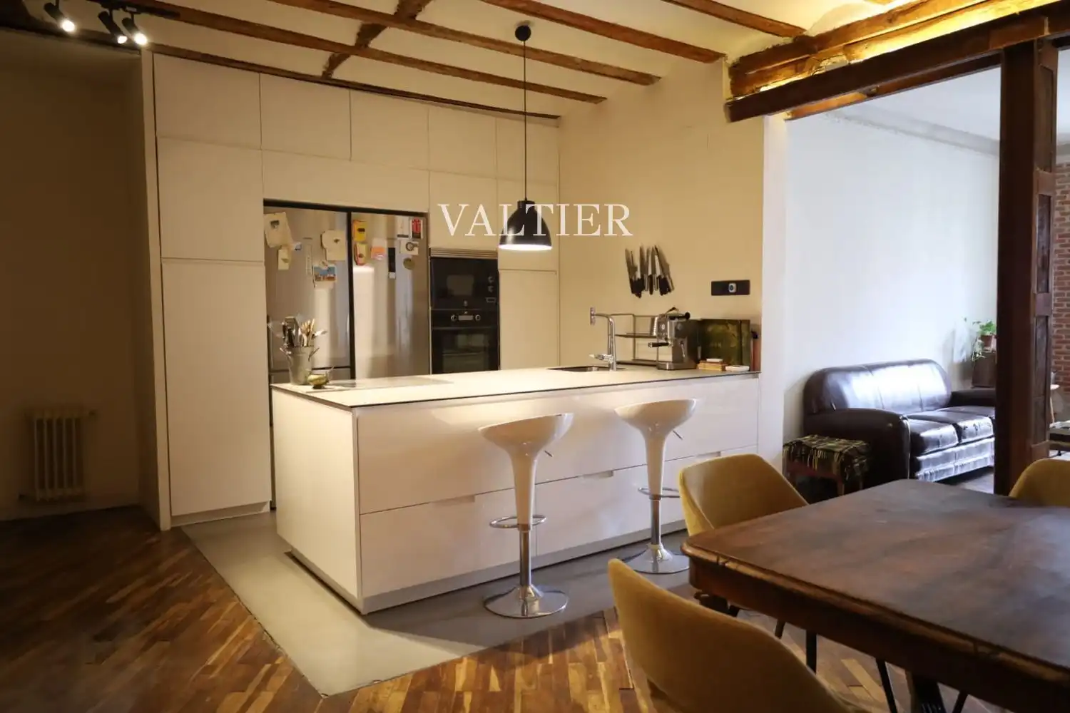 Kitchen of Flat for rent in Madrid  with Air Conditioner, Storage room and Furnished