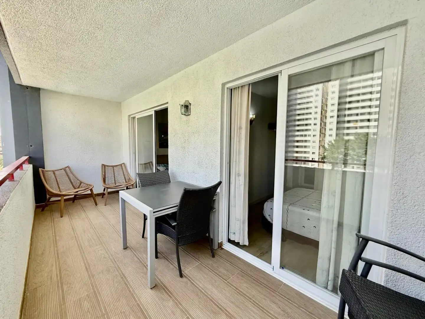 Terraza de Apartamento en venta en Benidorm con Jardín privado, Terraza y Amueblado
