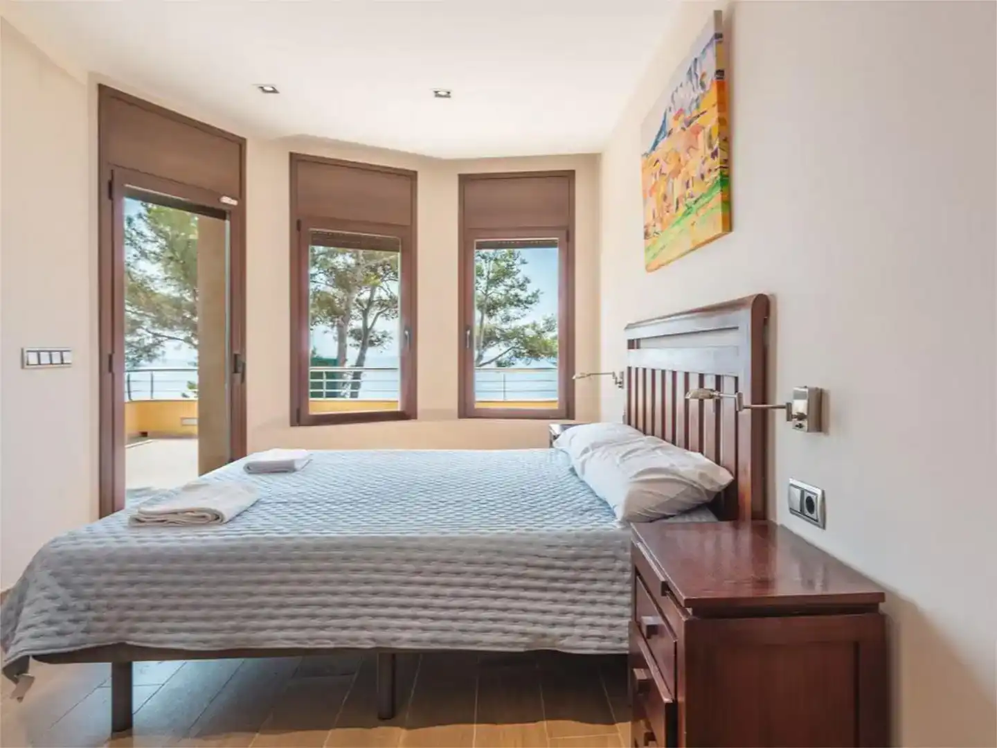 Habitación de Finca rústica de alquiler en Lloret de Mar con Aire acondicionado, Jardín privado y Piscina