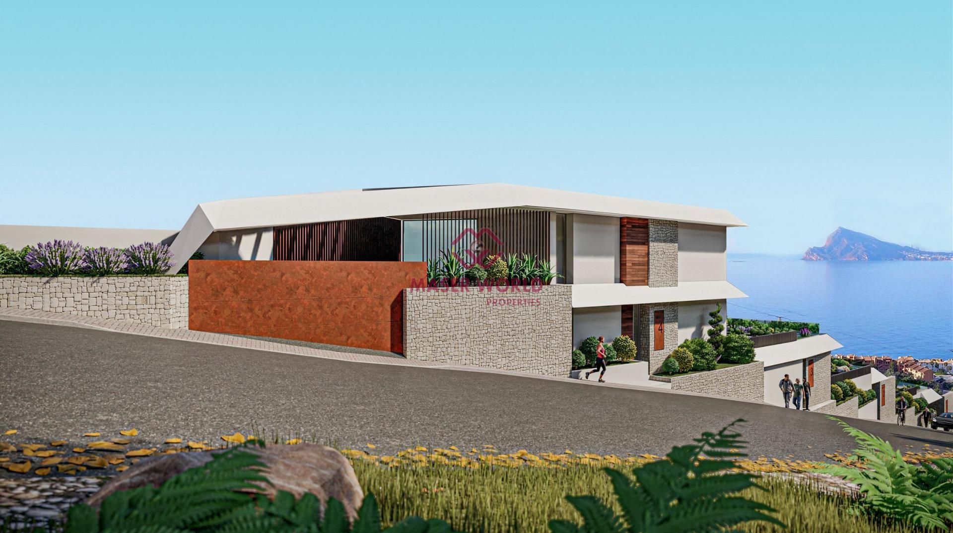 Exterior view of Apartment for sale in Calpe / Calp  with Air Conditioner, Heating and Private garden