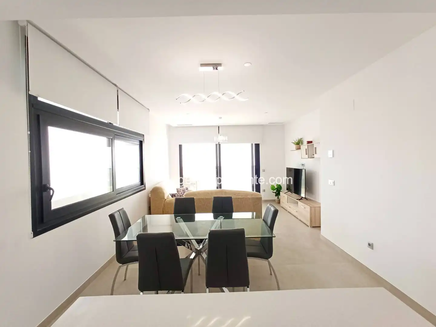 Sala de estar de Piso de alquiler en Benidorm con Aire acondicionado, Calefacción y Terraza