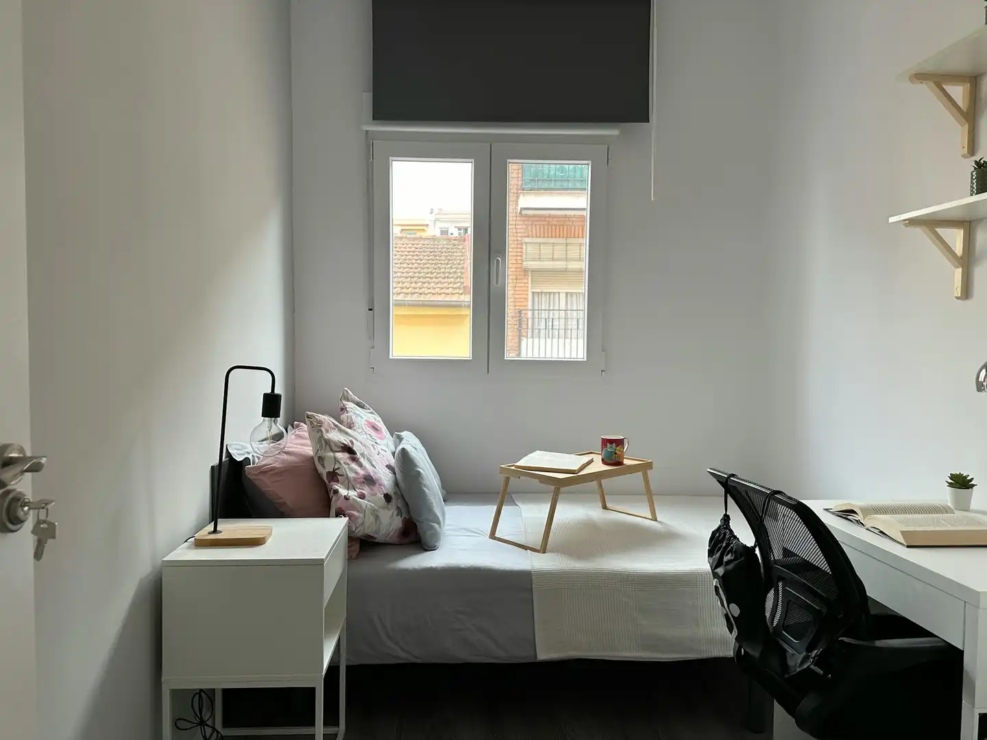 Schlafzimmer von Wohnung zur untervermieten in Madrid mit Möbliert