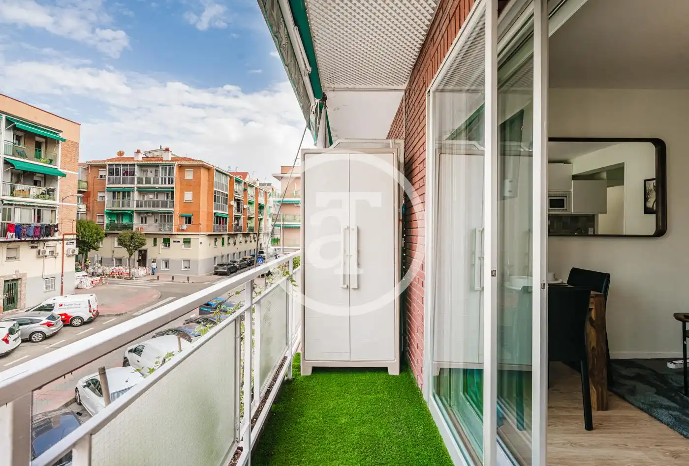 Terraza de Piso de alquiler en Madrid con Aire acondicionado, Calefacción y Amueblado