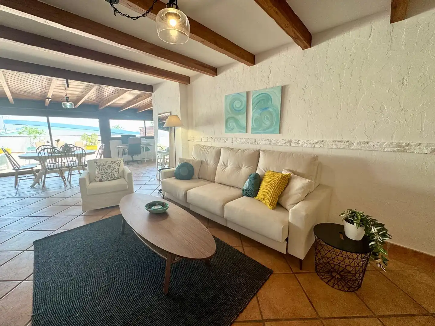 Living room of Apartments for rent in Marbella  with Air Conditioner, Terrace and Furnished