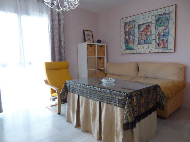 Sala de estar de Piso de alquiler en Málaga Capital con Aire acondicionado, Amueblado y Lavadora