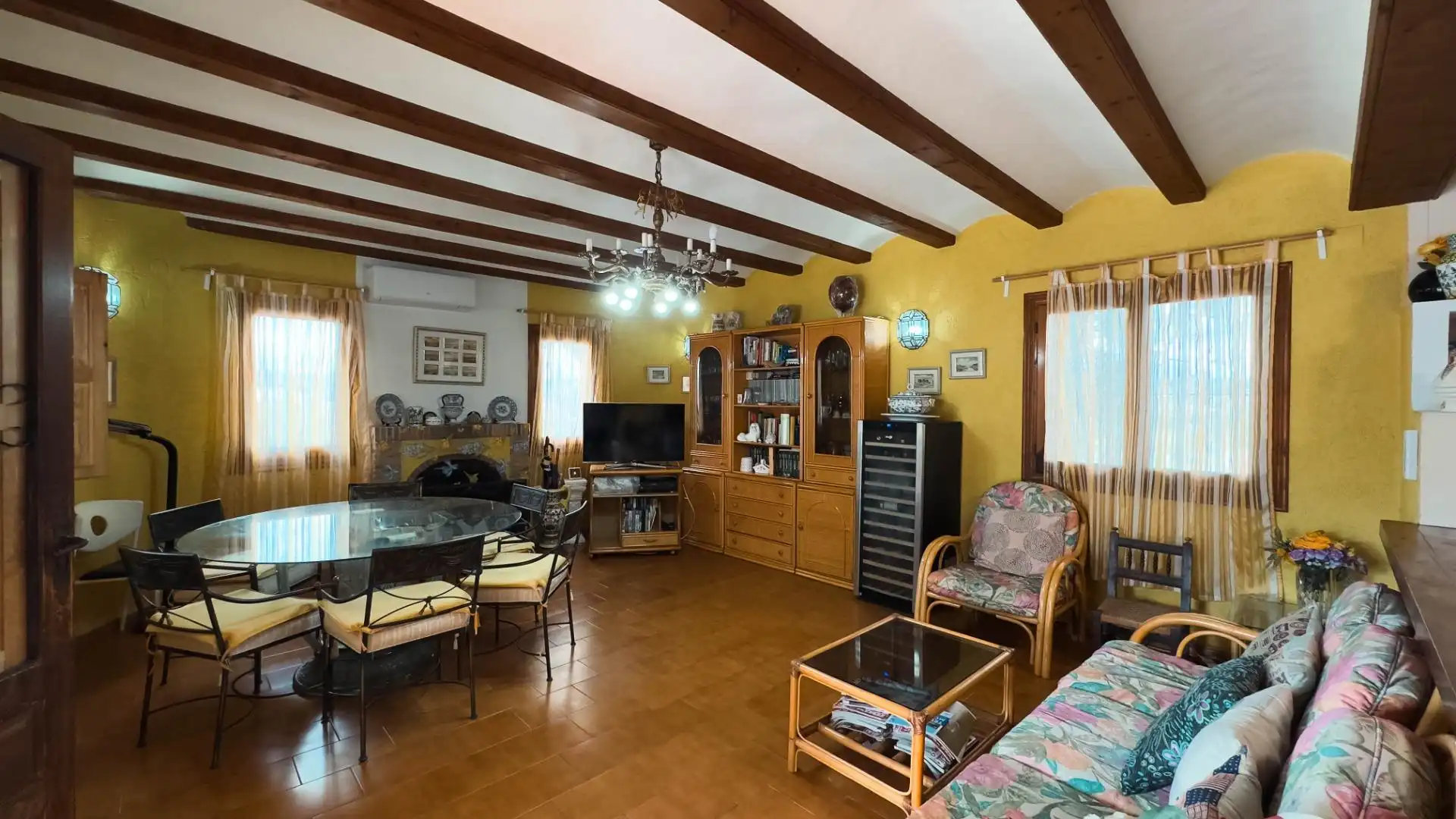 Sala de estar de Casa o chalet en venta en Moraira con Jardín privado, Terraza y Trastero