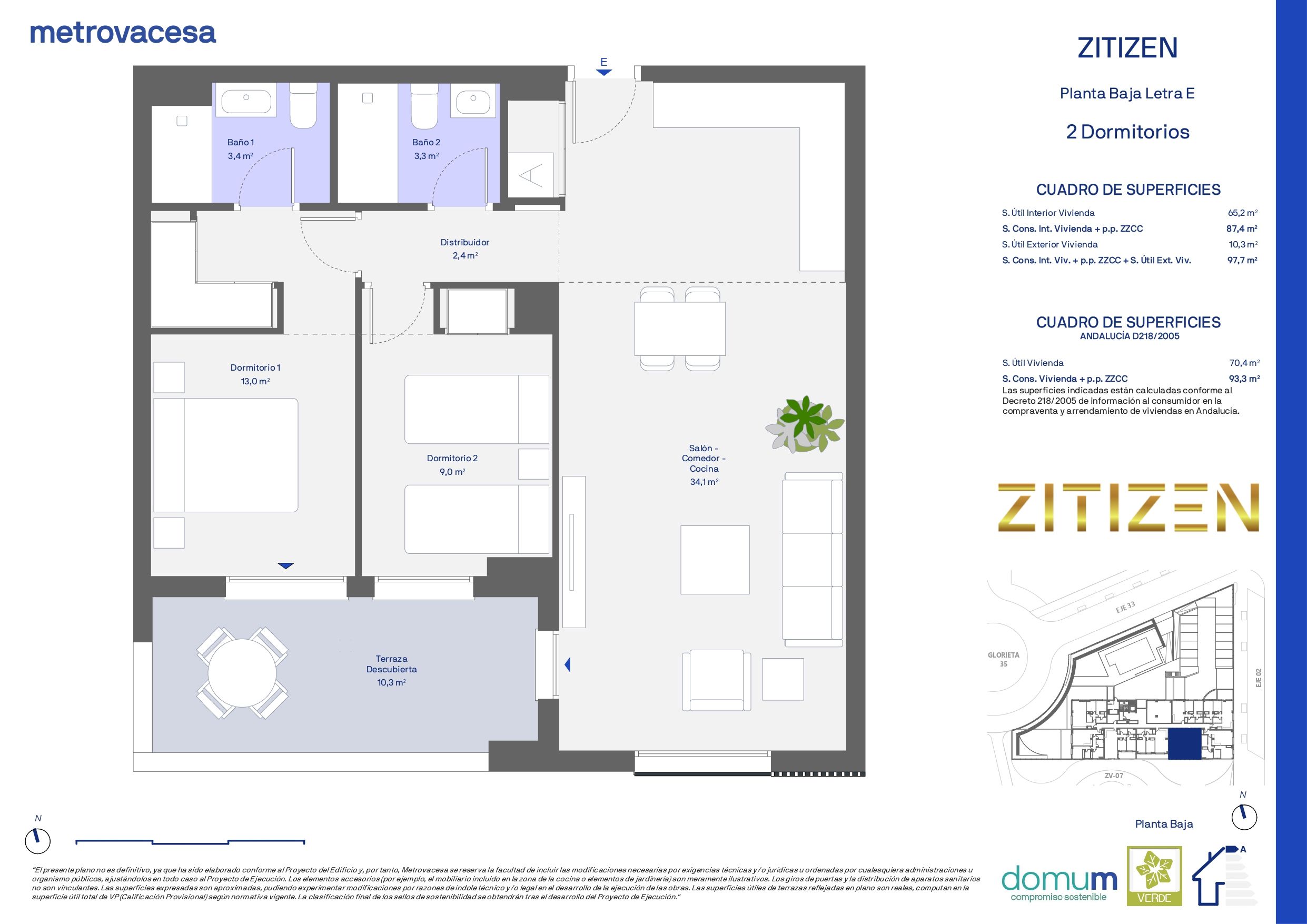 Flat for sale in Málaga Capital  with Air Conditioner, Private garden and Terrace